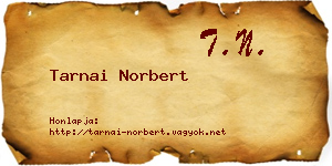 Tarnai Norbert névjegykártya